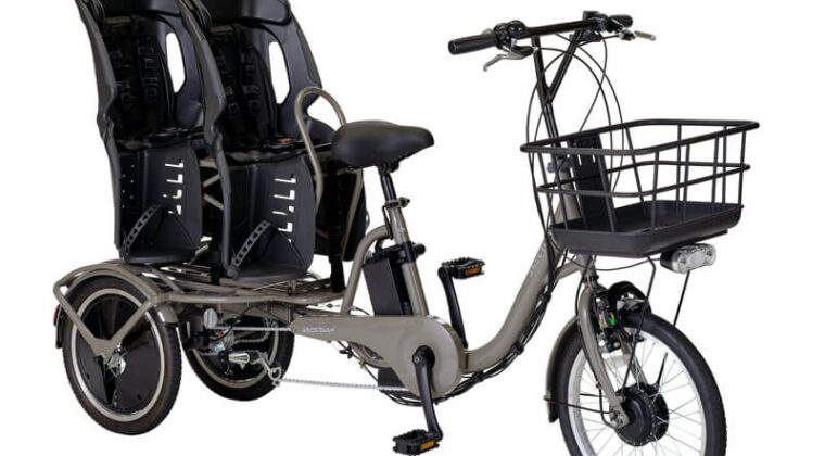 日本初の双子用三輪電動アシスト自転車が発売