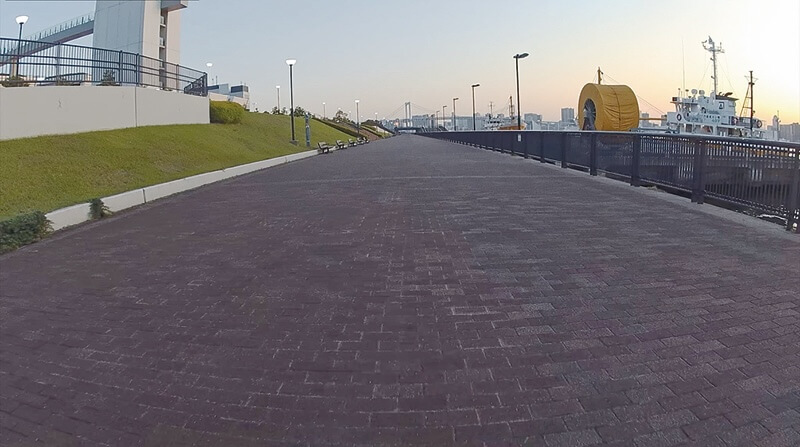 日中、少し夕方気味の録画映像キャプチャ